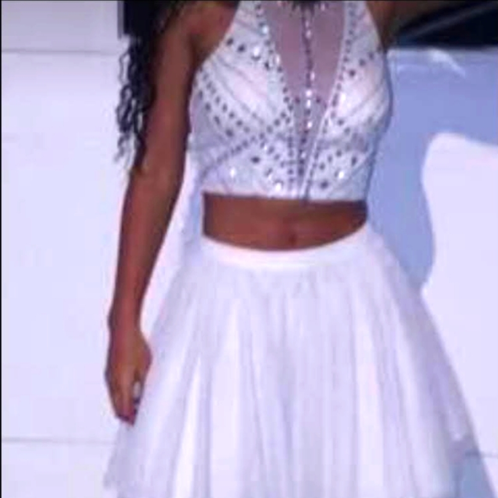 Two piece 'say yes to the dress' ensemble